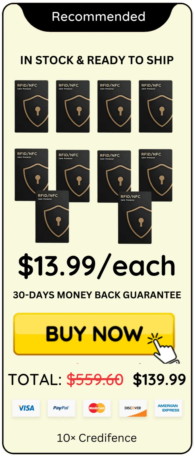 Credifence offer package price 