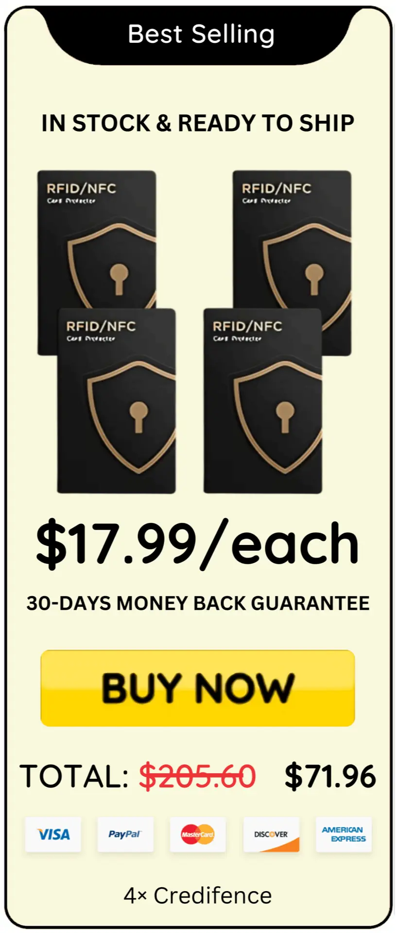 Credifence offer price 